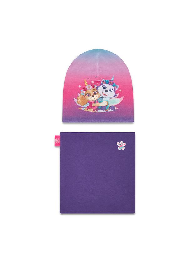 PAW PATROL - Komplet czapka i komin Paw Patrol. Kolor: fioletowy