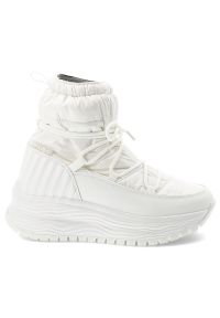 Białe Śniegowce Filippo Ciepłe Buty Damskie Na Platformie. Kolor: biały. Obcas: na platformie #5