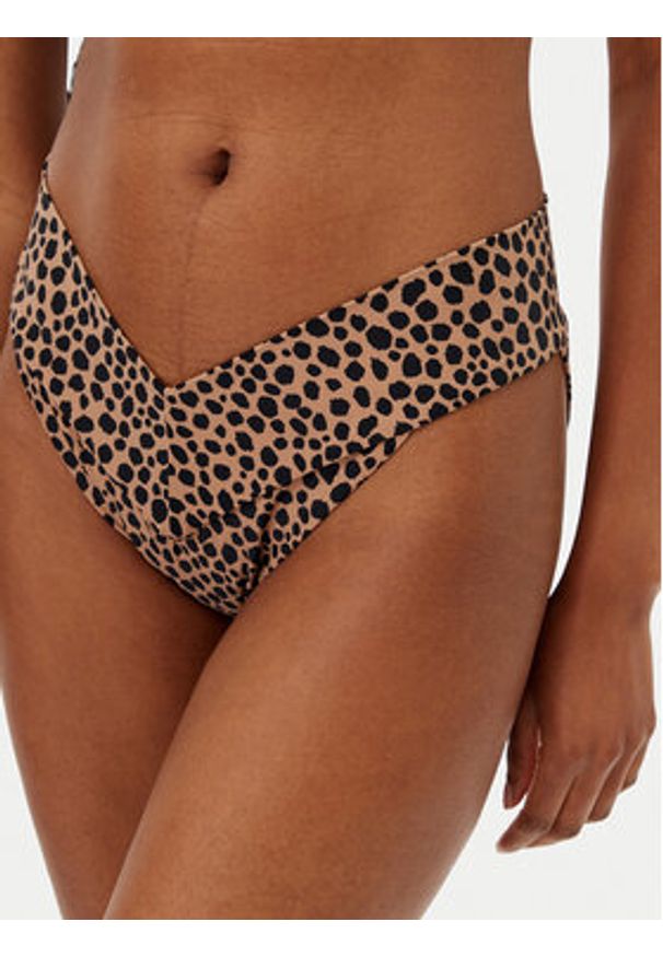 MICHAEL Michael Kors Dół od bikini MM54114 Beżowy. Kolor: beżowy. Materiał: syntetyk