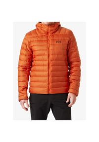 Kurtka puchowa męska Helly Hansen Verglas Hooded Down 2.0. Kolor: pomarańczowy. Materiał: puch