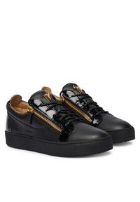 Giuseppe Zanotti Sneakersy RU50000/003 Czarny. Kolor: czarny. Materiał: skóra #4