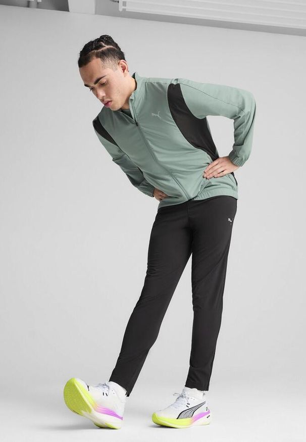 Puma - Męska kurtka do biegania VELOCITY PUMA Green Moon. Kolor: zielony