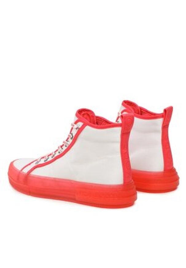 MICHAEL Michael Kors Trampki Evy High Top 43S3EYFE5D Biały. Kolor: biały. Materiał: materiał