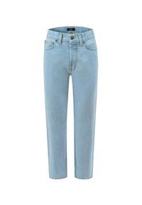 LEBRAND - Błękitne jeansy Ross. Stan: podwyższony. Kolor: niebieski. Wzór: aplikacja #4