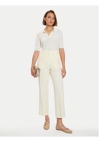 Weekend Max Mara Sweter 2425366091 Écru Regular Fit. Materiał: bawełna, jedwab #4