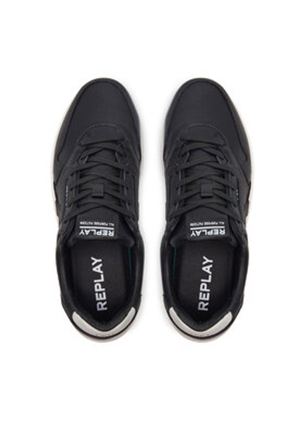 Replay Sneakersy GMZ5N .000.C0006L Czarny. Kolor: czarny. Materiał: skóra