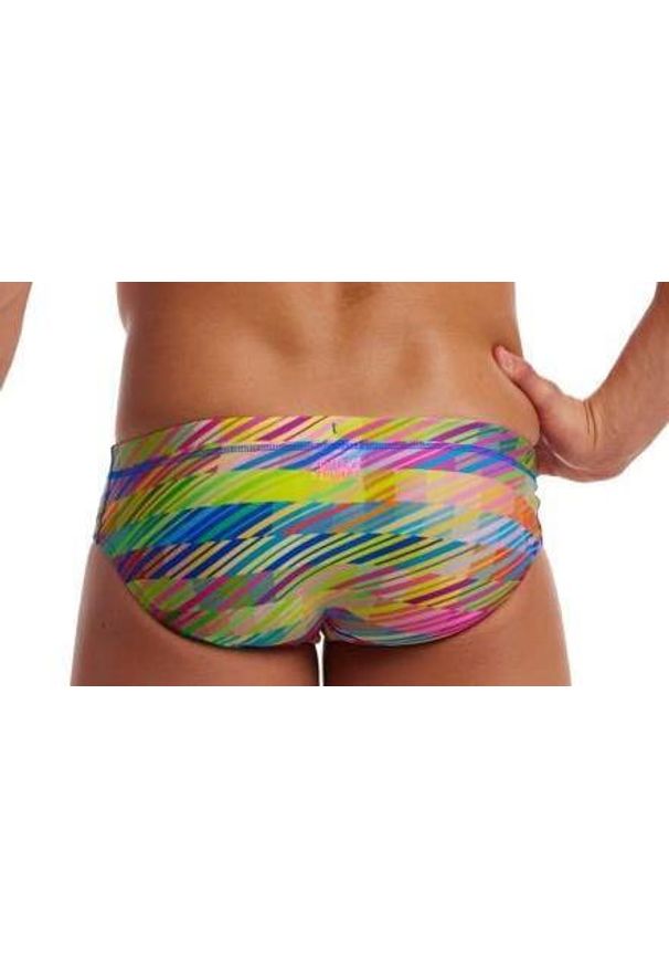 FUNKY TRUNKS - Kąpielówki męskie Funky Trunks Stroked - slipy. Kolor: wielokolorowy