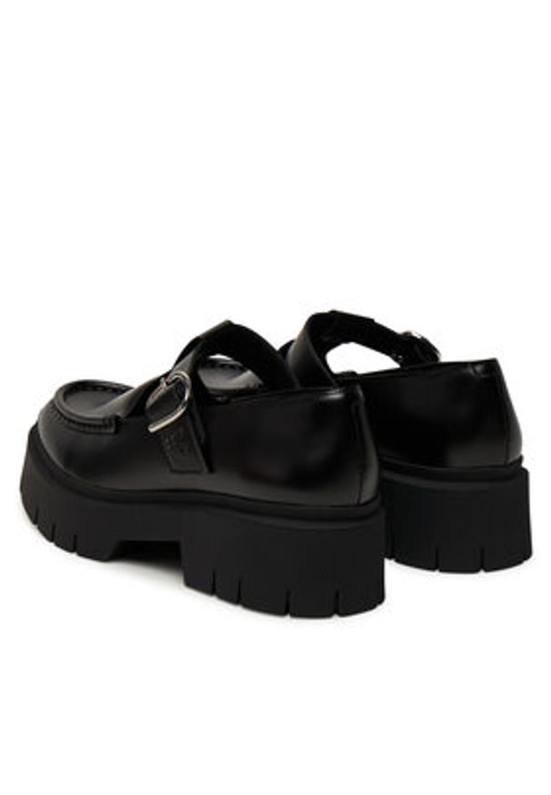 Hugo - HUGO Loafersy Kris 50551873 Czarny. Kolor: czarny. Materiał: skóra