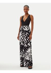 Calvin Klein Swimwear Spodnie palazzo KW0KW02823 Czarny Relaxed Fit. Kolor: czarny. Materiał: wiskoza #5