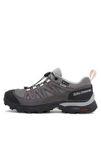 salomon - Salomon Sneakersy X Ward Leather GORE-TEX L47182400 Czarny. Kolor: czarny. Materiał: zamsz, skóra. Technologia: Gore-Tex #2