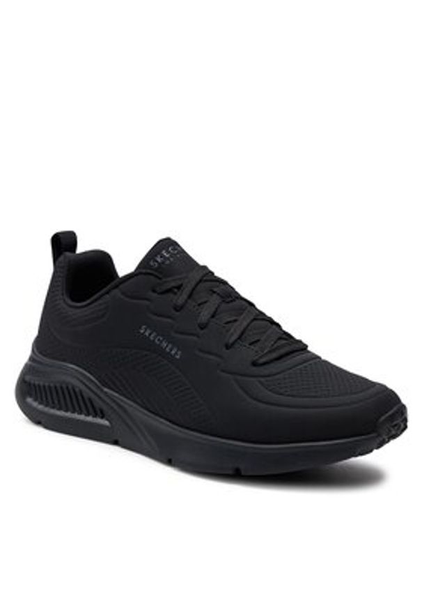 skechers - Skechers Sneakersy Uno Lite-Lighter One 183120/BBK Czarny. Kolor: czarny. Materiał: materiał