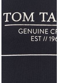 Tom Tailor Denim - Longsleeve. Okazja: na co dzień. Kolor: niebieski. Materiał: denim. Wzór: nadruk. Styl: casual #4