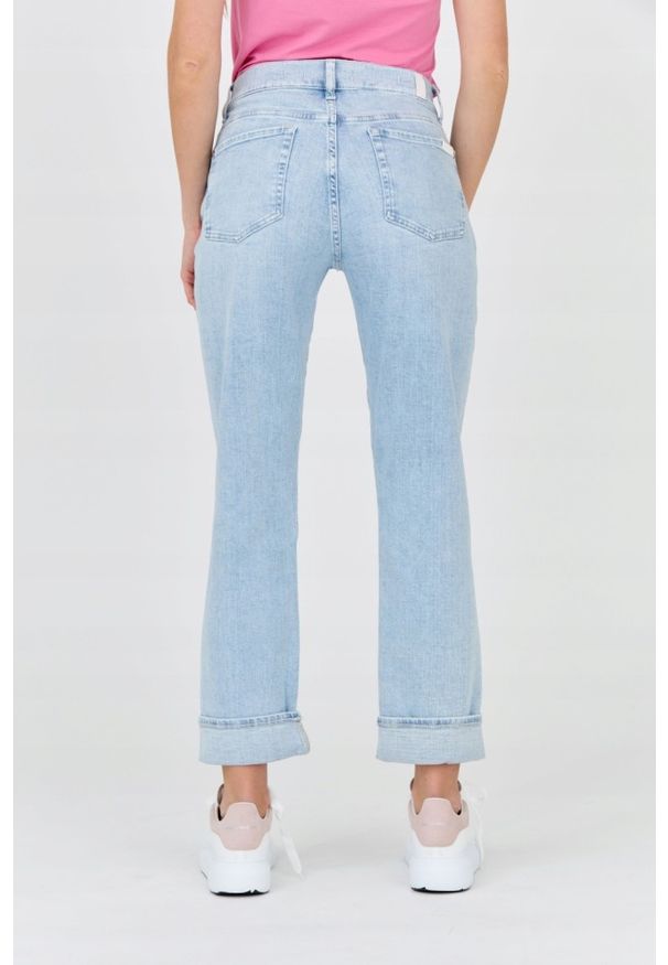 7 FOR ALL MANKIND Jasne jeansy damskie Relaxed Skinny, Rozmiar 28. Kolor: niebieski