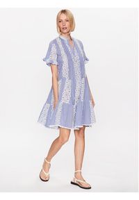 Iconique Sukienka letnia IC23 001 Fioletowy Regular Fit. Kolor: fioletowy. Materiał: bawełna. Sezon: lato #3