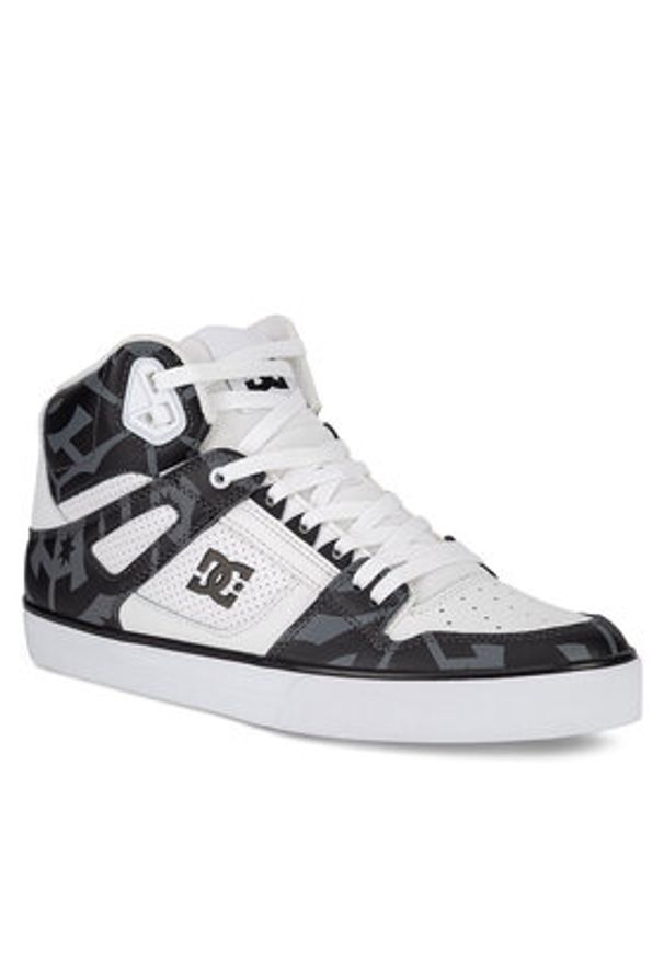 DC Shoes Sneakersy PURE HIGH-TOP WC ADYS400043-XKWS Biały. Kolor: biały. Materiał: skóra