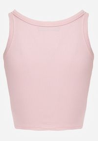 Renee - Różowy Top na Ramiączkach Basic Prążkowany Zitira. Okazja: na co dzień. Kolor: różowy. Materiał: prążkowany. Długość rękawa: na ramiączkach. Styl: casual #7