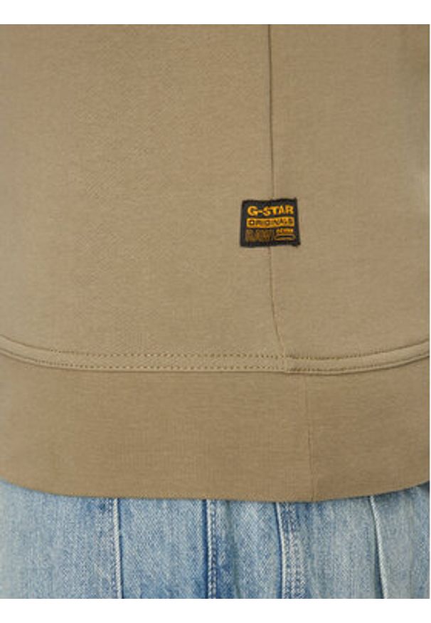 G-Star RAW - G-Star Raw Bluza G-Script D26407-D257 6057 Khaki Regular Fit. Kolor: brązowy. Materiał: bawełna