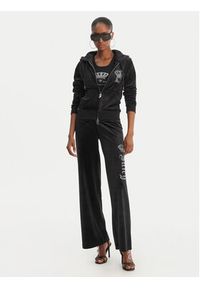 Juicy Couture Bluza Gothic Crown JCBAS126805 Czarny Slim Fit. Kolor: czarny. Materiał: syntetyk #5