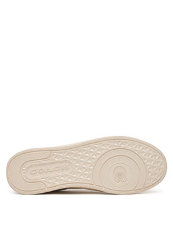 Coach Sneakersy CCN69 Écru. Kolor: kremowy. Materiał: skóra