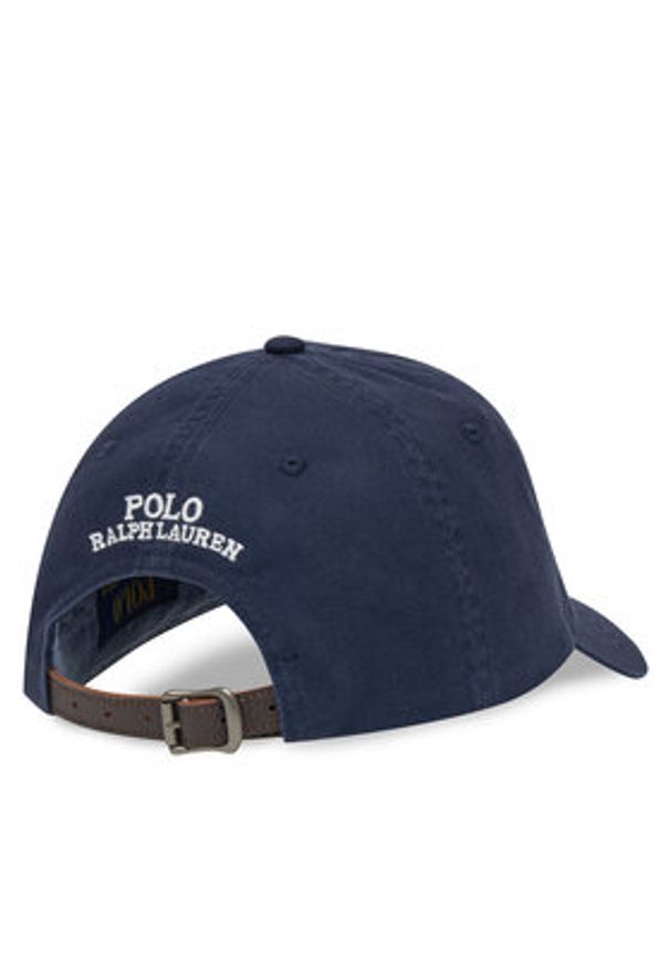 Polo Ralph Lauren Czapka z daszkiem 211A87349001 Granatowy. Kolor: niebieski. Materiał: bawełna
