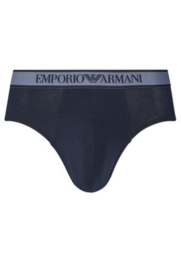 Emporio Armani Underwear Komplet slipów EM000369 AF10779 MB089 Granatowy. Kolor: niebieski. Materiał: bawełna
