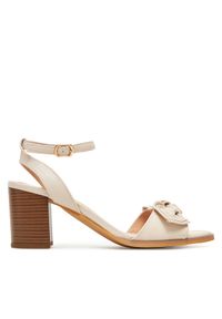 Clara Barson Sandały WS24053-01 Écru. Materiał: materiał, syntetyk