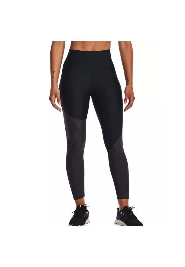 Spodnie sportowe damskie Under Armour Armour Colorblock Ankle Leg. Kolor: czarny. Sport: fitness