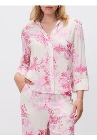 Reserved - Wzorzysta koszula z wiskozy - różowy. Kolor: różowy. Materiał: wiskoza #1