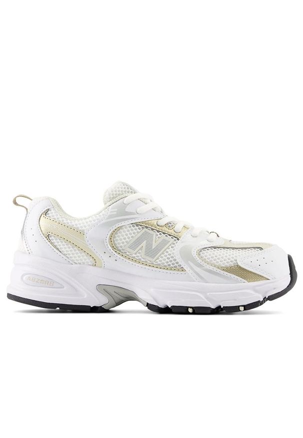 Buty New Balance GR530RD - białe. Okazja: na co dzień. Kolor: biały. Materiał: syntetyk, guma, materiał. Szerokość cholewki: normalna