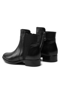 Geox Botki D Felicity F D84G1F 00043 C9999 Czarny. Kolor: czarny. Materiał: skóra #3