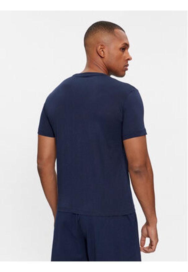 EA7 Emporio Armani T-Shirt 3DPT81 PJM9Z 1554 Granatowy Regular Fit. Kolor: niebieski. Materiał: bawełna