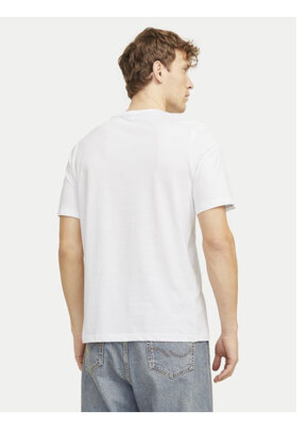 Jack & Jones - Jack&Jones T-Shirt Simon 12269280 Biały Standard Fit. Kolor: biały. Materiał: bawełna