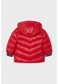 Mayoral kurtka dziecięca kolor czerwony. Okazja: na co dzień. Kolor: czerwony. Materiał: materiał. Wzór: gładki. Styl: casual #3