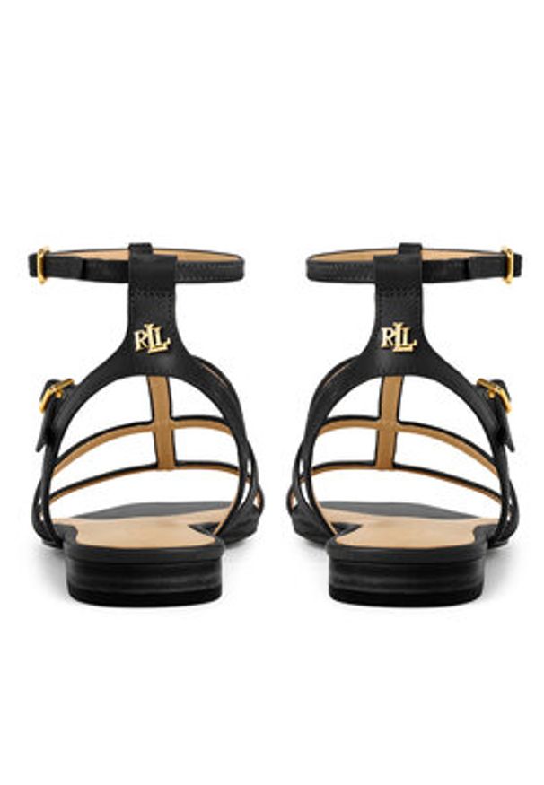 Lauren Ralph Lauren - LAUREN RALPH LAUREN Sandały 802959977001 Czarny. Kolor: czarny. Materiał: skóra
