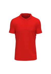 Stedman - Męska, Rozciągliwa Koszulka Polo. Typ kołnierza: polo. Kolor: czerwony #1
