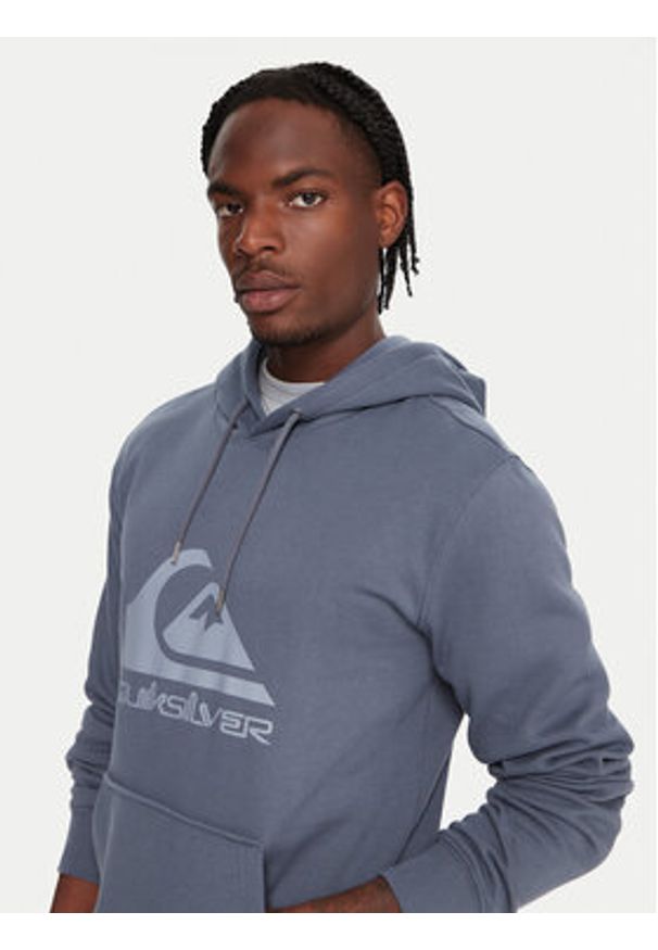 Quiksilver Bluza Comp Logo EQYFT05053 Niebieski Regular Fit. Kolor: niebieski. Materiał: syntetyk