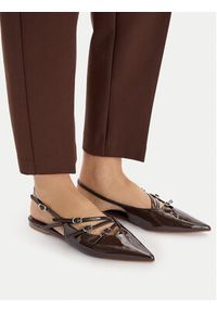 Steve Madden Baleriny Cianna SM11003709 Brązowy. Kolor: brązowy. Materiał: skóra #7