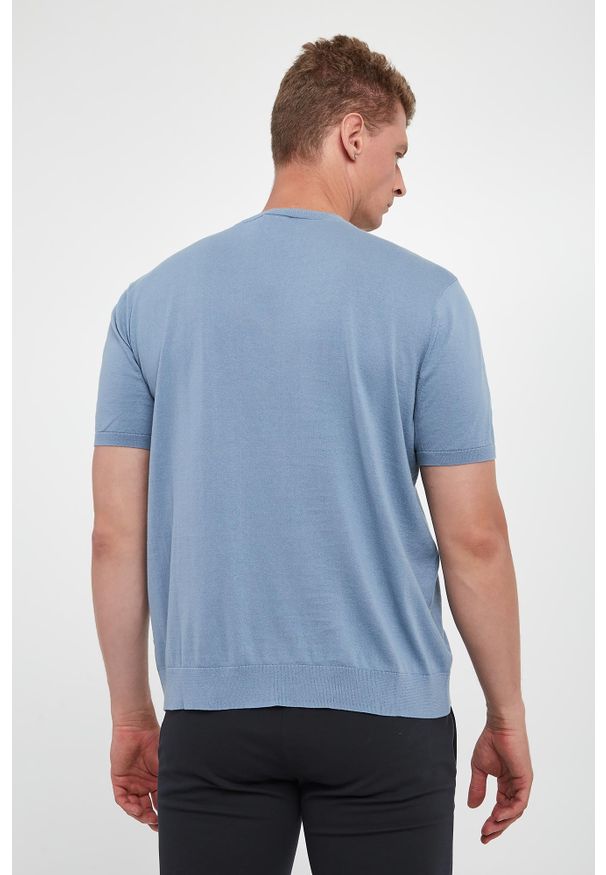 Armani Exchange - T-shirt męski dzianinowy ARMANI EXCHANGE. Materiał: dzianina. Długość rękawa: krótki rękaw. Długość: krótkie