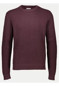 Lindbergh Sweter 30-804052 Brązowy Relaxed Fit. Kolor: fioletowy. Materiał: bawełna #4