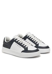 TOMMY HILFIGER - Tommy Hilfiger Sneakersy Th Court Mix Lth FM0FM05489 Kolorowy. Materiał: skóra. Wzór: kolorowy