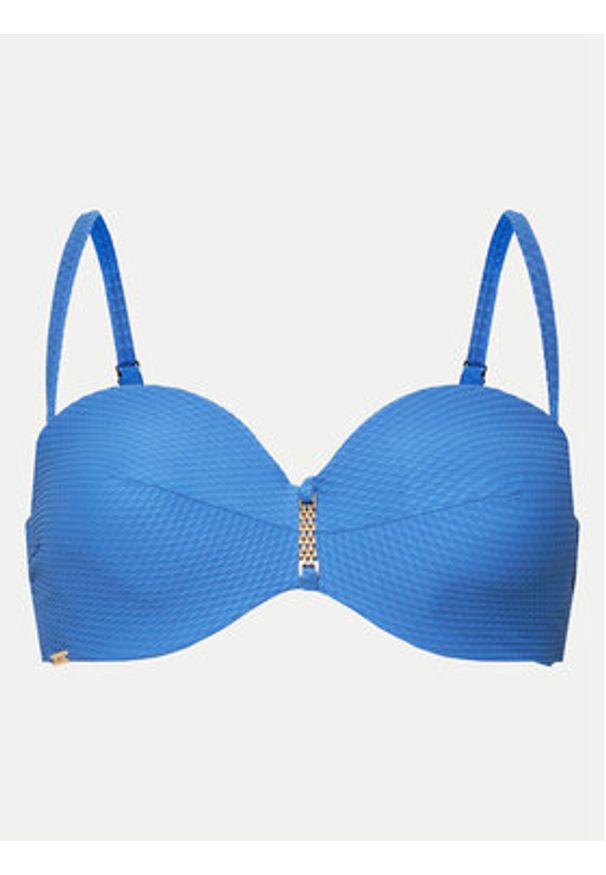 SELMARK - Selmark Góra od bikini BJ516 Niebieski. Kolor: niebieski. Materiał: syntetyk