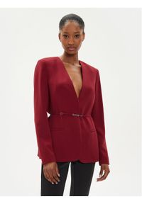 Calvin Klein Marynarka K20K207154 Czerwony Slim Fit. Kolor: czerwony. Materiał: syntetyk #1