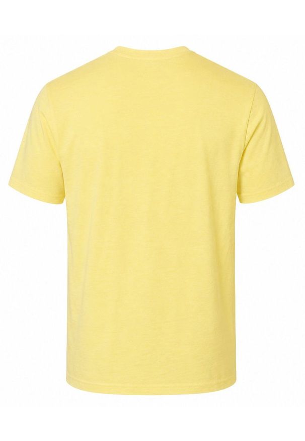 Bawełniana, Męska Koszulka (T-Shirt) - Pako Jeans - Żółta. Okazja: na co dzień. Kolor: żółty, wielokolorowy, złoty. Materiał: bawełna. Wzór: nadruk. Styl: casual