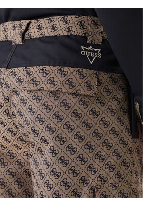 Guess Spodnie narciarskie M5BB77 WF182 Brązowy Regular Fit. Kolor: brązowy. Materiał: syntetyk. Sport: narciarstwo