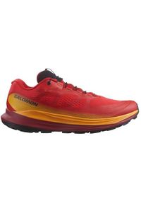 salomon - Buty do biegania męskie Salomon Ultra Glide 2. Zapięcie: sznurówki. Kolor: czerwony. Materiał: syntetyk, tkanina, materiał. Szerokość cholewki: normalna