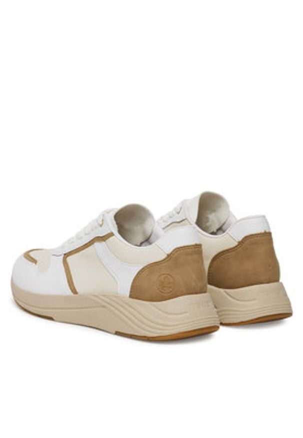 Rieker Sneakersy N8501-60 Beżowy. Kolor: beżowy. Materiał: skóra
