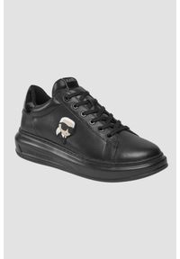 Karl Lagerfeld - KARL LAGERFELD Czarne sneakersy Kapri Mens Nft Lo Lace, Rozmiar 44. Kolor: czarny #5