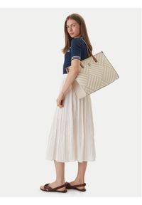 TOMMY HILFIGER - Tommy Hilfiger Torebka Th City Tote AW0AW18394 Beżowy. Kolor: beżowy. Materiał: skórzane #1