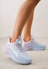 Born2be - Niebiesko-Różowe Buty Sportowe Sneakersy z Napisami i Geometrycznym Wzorem Adraseise. Okazja: na co dzień. Kolor: niebieski. Materiał: jeans. Wzór: geometria, napisy #7