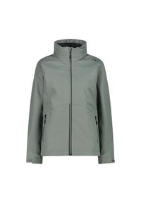 Damska kurtka wodoodporna CMP. Kolor: niebieski, wielokolorowy, zielony. Sport: turystyka piesza #1